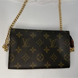 Authentic Louis Vuitton Pochette Shoulder Bag Monogram Canvas